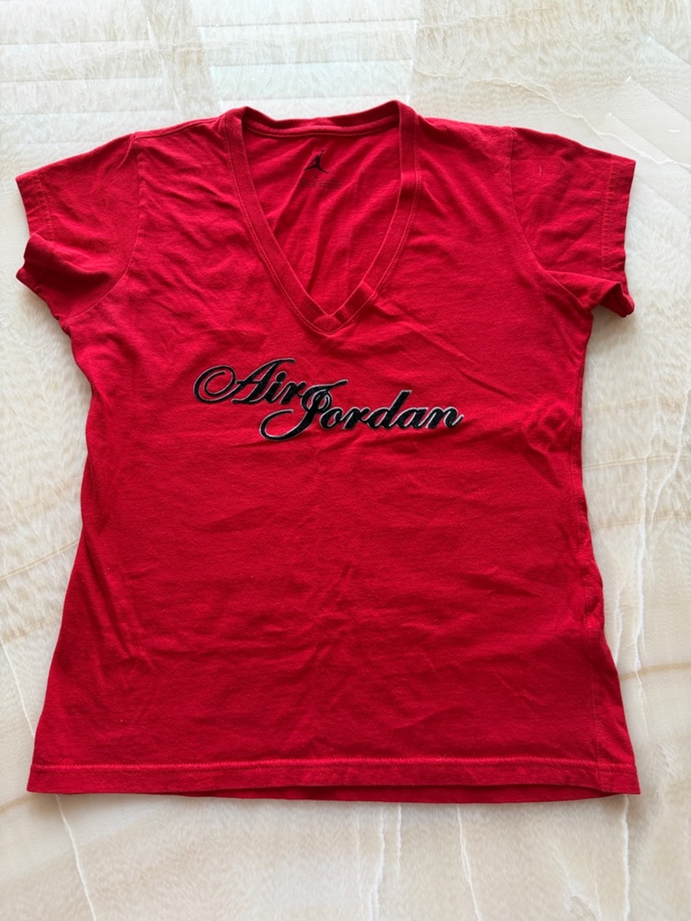 Air Jordan Vintage Women’s Red V-Neck Tee